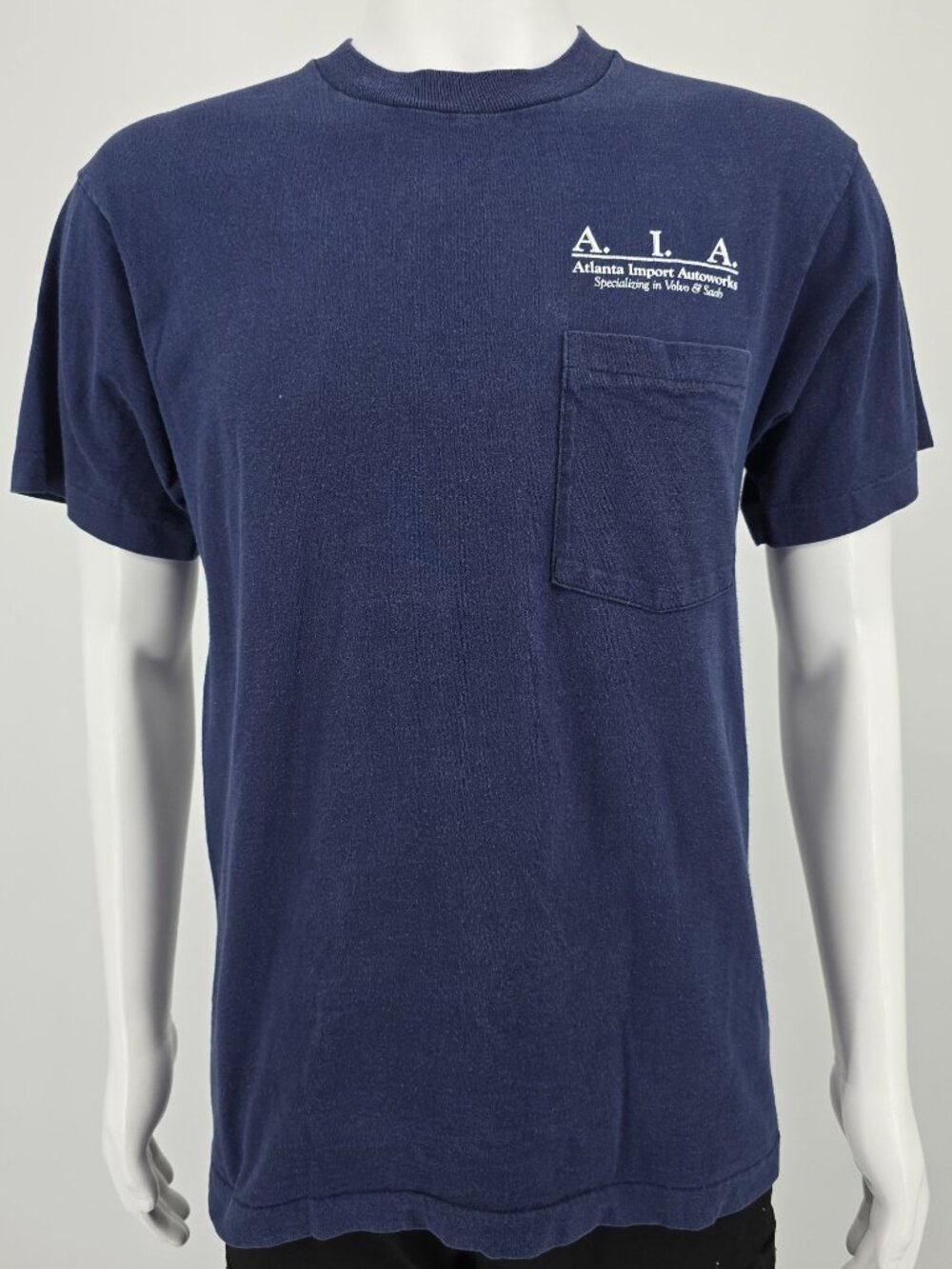 Vintage 1990s AIA Atlanta Import Autoworks Volvo Saab Pocket T-Shirt (M)